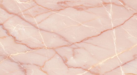 Soft pink marble texture shows delicate veining subtly illuminated. AI Generated