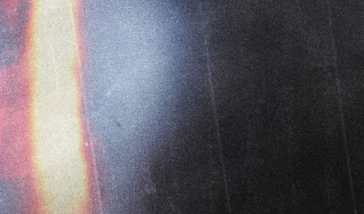 Abstract film texture background with grain, dust and light leak