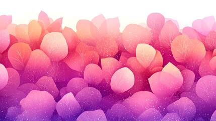 Abstract floral display with soft gradients and dreamy pastel watercolor design