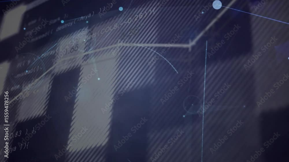 Poster highlight bar sweeping grid causing network lines pulsing, guiding nodes into convergence