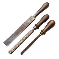 old rusty tools isolated