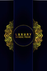 Fototapeta premium Decorative golden mandala background with intricate pattern for elegant traditional art concept 