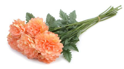 Peach Chrysanthemum Bouquet Artificial Flowers