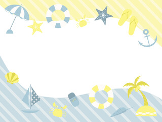 海をイメージしたフレーム