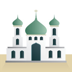 beautiful Mosque icon vector