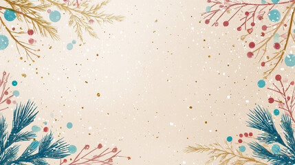 Winter Frame Background Wallpaper