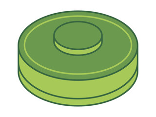 Land mine bomb vector icon. Military and war vector illustration symbol. Flat vector icon.