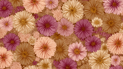 Luxury flower pattern background wallpaper