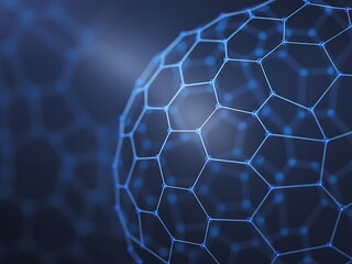Abstract Network Sphere Futuristic Technology and Global Connectivity Concept.  Digital Data, Artificial Intelligence, and Innovation Visualization