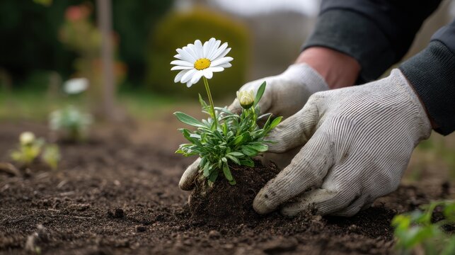 Planting daisies in garden soil a guide to spring gardening and flower care tips outdoors