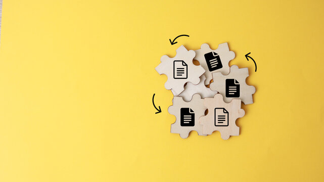 two squares with two converted file icons. data or information storage. the concept of exchanging new files or folders. DMS data transfer, Transfer data files between folders, Backup data