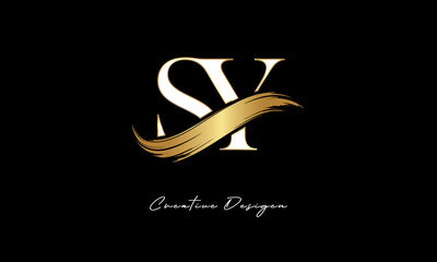 SY Monogram Logo – Luxury Gold Letter mark with Elegant Brush Stroke for Fashion, Boutique & Premium Branding 