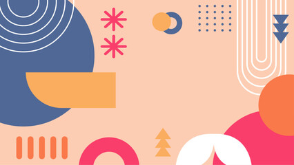 Abstract green, pink, and beige shapes create a vibrant and modern design suitable for backgrounds, prints, and web graphics.