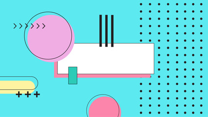 Abstract pastel shapes and a polka dot pattern for backgrounds, social media graphics, stationery design, and textile prints. Vibrant and playful design elements.