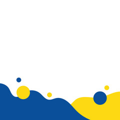Wave Yellow Blue Vector