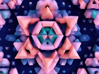 Abstract geometric pattern with vibrant colors