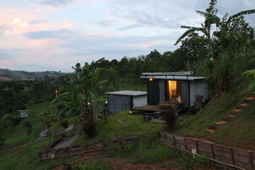 house in the mountains