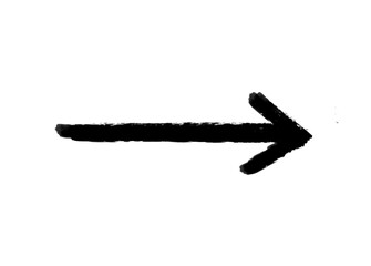 Arrow marker isolated vector mark hand draw.