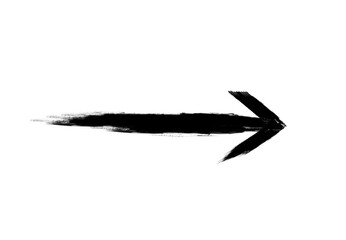 Arrow marker isolated vector mark hand draw.