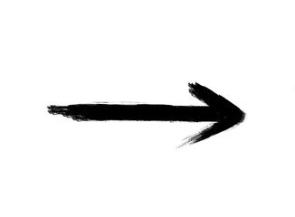 Arrow marker isolated vector mark hand draw.
