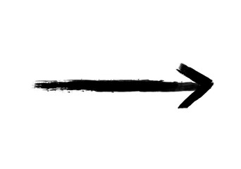 Arrow marker isolated vector mark hand draw.