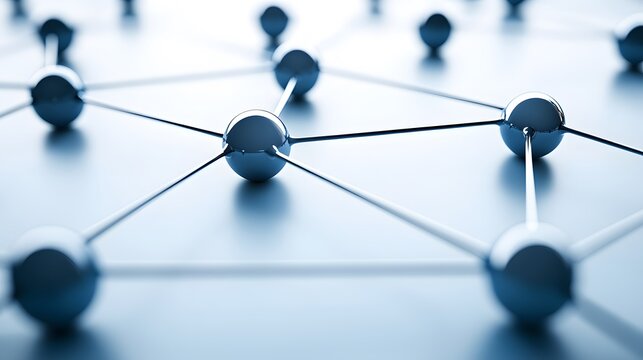 Abstract Network Connection Global Sphere Nodes