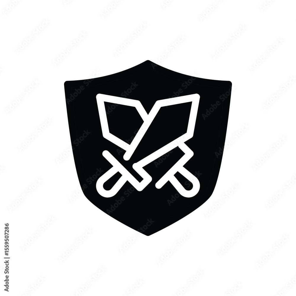 Poster defense solid icon vector design good for web or mobile app
