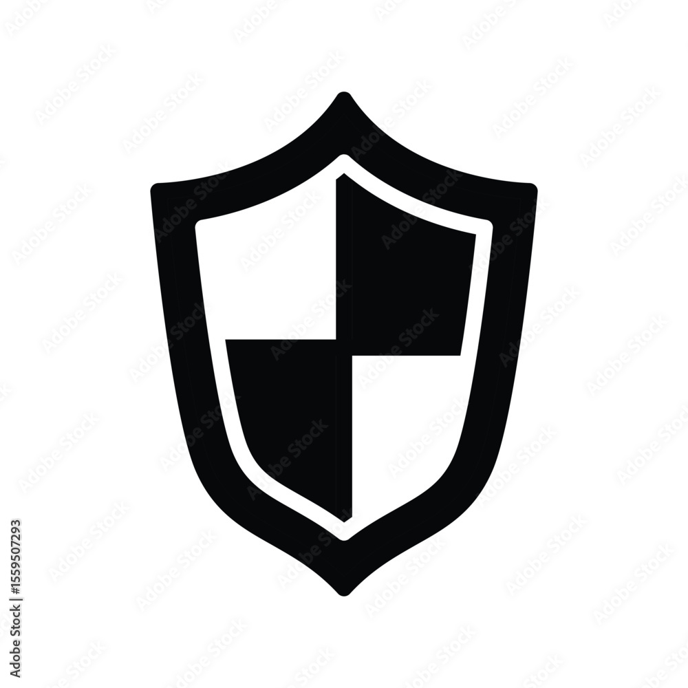 Poster antivirus solid icon vector design good for web or mobile app