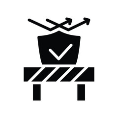 barrier solid icon vector design good for web or mobile app