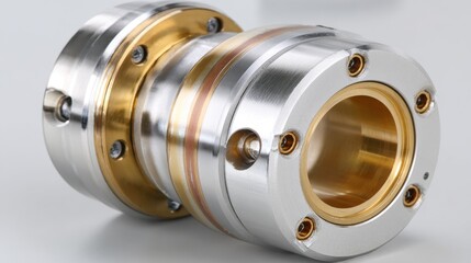 Mechanical couplings connect rotating elements, facilitating efficient torque transmission in machines.
