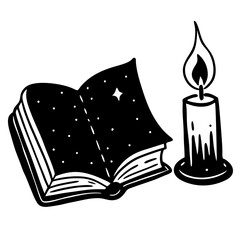 Literary charm meets candlelight—perfect for warm World Book Day messages, vintage artwork, and book-themed branding.