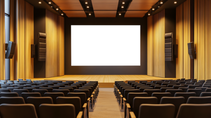 Modern auditorium mockup