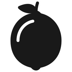 fruit icon with Solid design style and transparent background