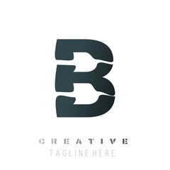 B Logo Design – Minimal and Creative Monogram , Letter B Icon – Business and Branding Identity