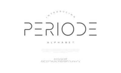 Minimalistic line-based typeface with rounded edges, ideal for UI, tech, and futuristic branding