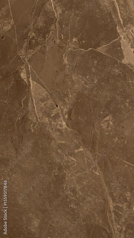 Poster neutral brown marble texture with white veins surface - abstract pattern of stone background for int