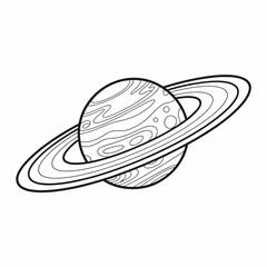 Simple black line drawing of a wide brimmed hat with a ribbon and dangling strings