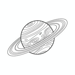 Simple black silhouette of two palm trees and mountains in a picture frame