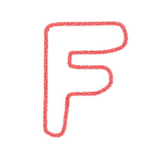Fototapeta premium アルファベットE 手書き文字 かわいい 素材 赤 イラスト 素材 アイコン クレヨン風