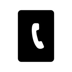 Emergency call station icon with transparent background representing safety communication point
