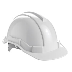 Fototapeta premium White construction hard hat safety helmet personal protective equipment