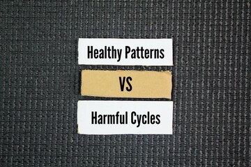 Two words about habits for Health: Healthy Patterns vs. Harmful Cycles. Healthy patterns refer to...