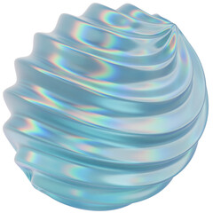 A stunning 3D illustration of an Crystal Spiral Sphere Shape, featuring intricate geometry, sharp edges, and transparent surfaces. Perfect for modern design, digital art, and futuristic concepts