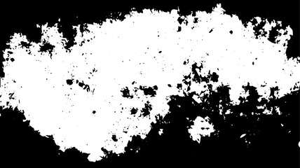 Grunge Distressed Texture with Torn Edges and Central Space in Black and White