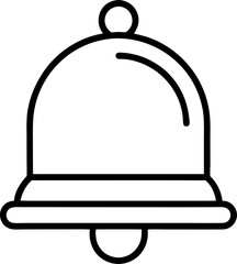 Notification icon flat style. Vector illustration collection.