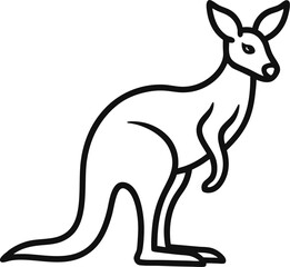 kangaroo vector illustration