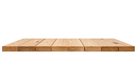 wooden board isolated on transparent background
