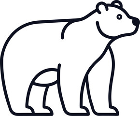 polar bear vector illustration
