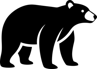 Polar bear silhouette collection with cub