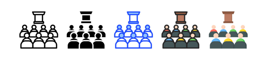 Audience Icon Collection With Multiple Styles